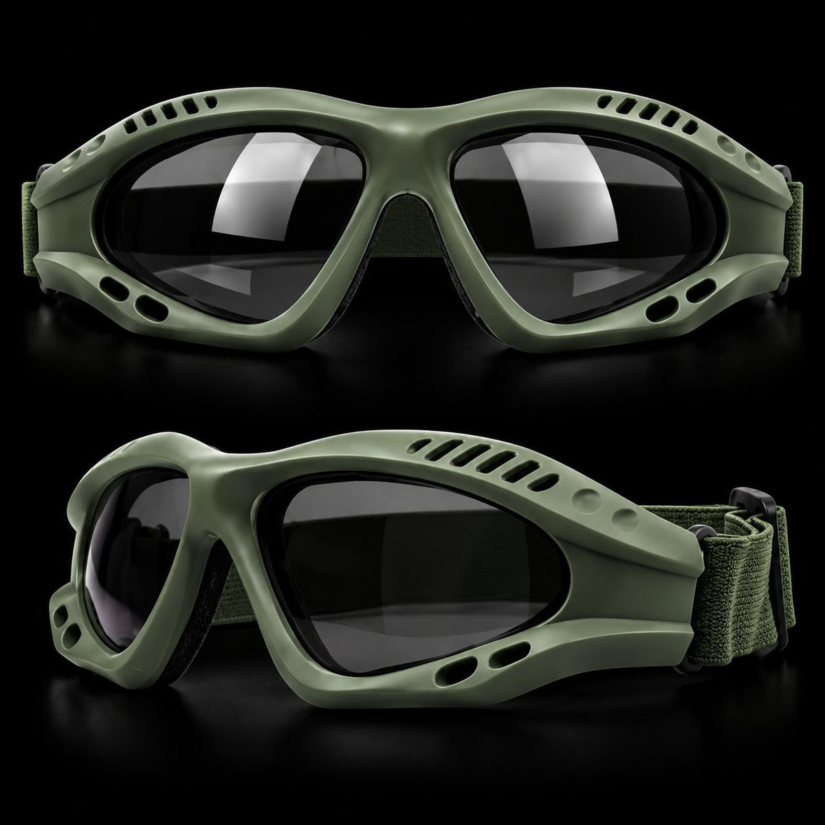 Тактически Airsoft очила с Anti-Fog PC лещи
